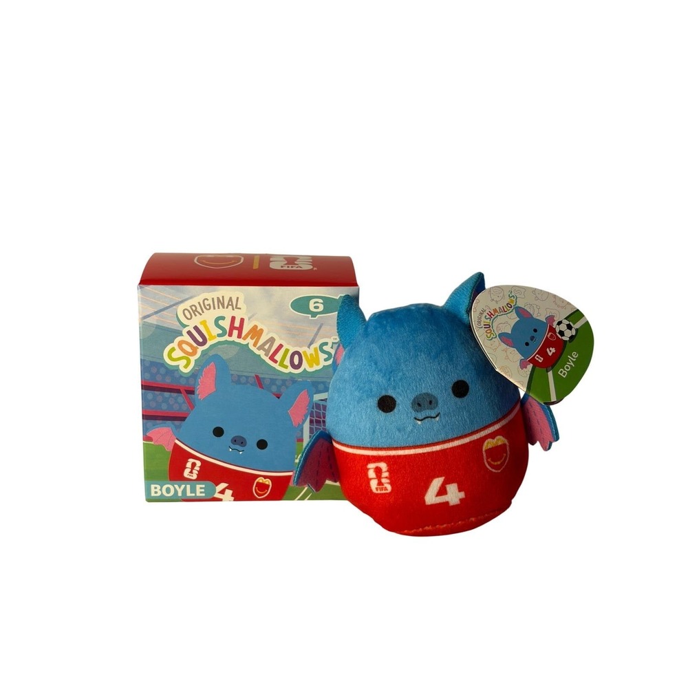 McDonalds Happy Meal toy Squishmallows #6 Boyle FIFA Soccer Plush with Box